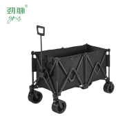 劲脉 便携折叠手推车 可折叠便携推车黑色 个