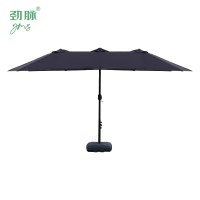 劲脉 三头中柱遮阳伞 普通款 圆管伞骨 (配160斤底座) 个