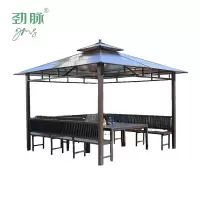 劲脉  户外遮阳棚 桌椅+3*4*2.1M顶