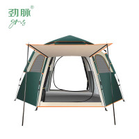劲脉  露营帐篷 墨绿-240*210*135CM+防潮垫 顶