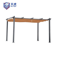 天虎 铝合金雨棚 3*4米H2.4米-卡其色布 件