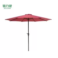 喜力健 户外休闲遮阳伞 D顶酒红色-2.7米 把