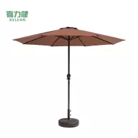 喜力健 户外休闲遮阳伞 咖啡色-2.7米 把