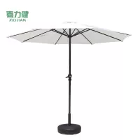 喜力健 户外休闲遮阳伞 米白色-2.7米 把