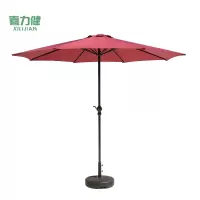 喜力健 户外休闲遮阳伞 酒红色-2.7米 把