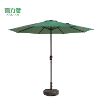 喜力健 户外休闲遮阳伞 墨绿色-2.7米 把
