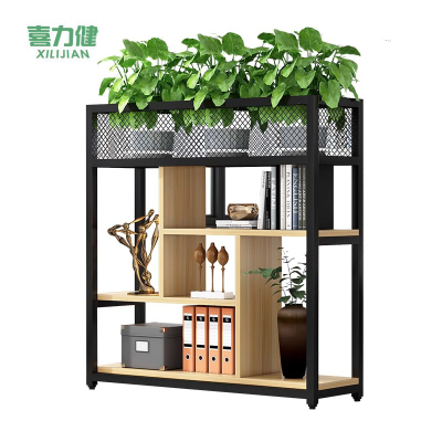 喜力健 铁艺花架 浅湖桃黑架-80CM 个