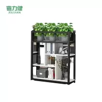 喜力健  铁艺花架 白色板黑架-100CM 个