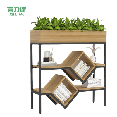 喜力健  隔断装饰花架 浅胡桃-80CM 个