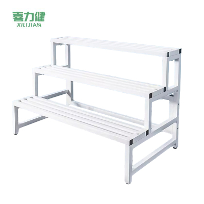 喜力健  铁艺阶梯花架 一层白色-高45CM 个