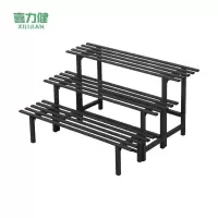 喜力健  铁艺阶梯花架 一层黑色-高45CM 个