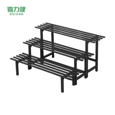 喜力健  铁艺阶梯花架 一层黑色-高45CM 个
