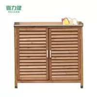 喜力健 防腐木储物柜 B款咖啡色 个