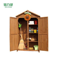 喜力健 防腐木储物柜 C款咖啡色 个