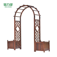 喜力健 防腐木拱门花架 带花箱-宽100CM 套