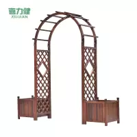 喜力健  防腐木拱门花架 带花箱-宽160CM 套