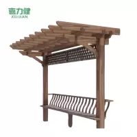 喜力健  防腐木单边葡萄架 长3M*宽10.5*10.5CM-网格 个