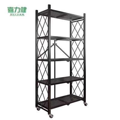 喜力健 可移动折叠置物架 100*34*160CM-加厚款 个