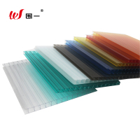 围一 彩色阳光板 双层2.1m宽*6m长 厚6mm 块