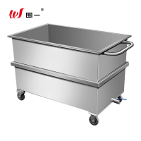 围一 不锈钢304移动水箱双层 双层100*60*60cm 个