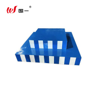 围一 站岗台方形蓝白双层 1.2米双层蓝自方形站台 个