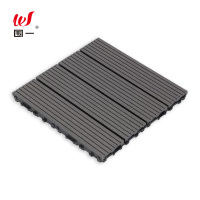 围一  塑木地板 灰色直条纹-300*300*22MM 片