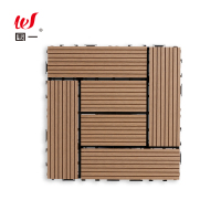 围一 塑木地板 原木色转型直条纹-300*300*22MM 片