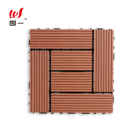 围一 塑木地板 红木色转型直条纹-300*300*22MM 片