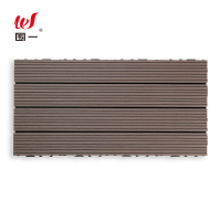 围一  塑木地板 巧克力色直条纹-600*300*22MM 片