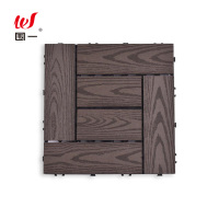 围一 塑木地板 咖啡色仿树纹转型-300*300*22MM 片