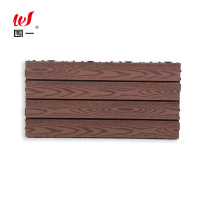 围一  塑木地板 咖啡色仿树纹-600*300*22MM 片