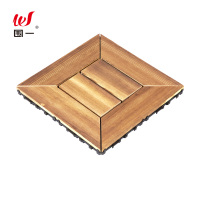 围一 塑木地板 花型碳化木-300*300*21MM 片