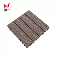 围一 塑木地板 3D雕花浅灰色-22MM 片