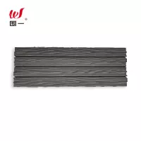 围一 塑木地板 3D雕花浅灰色-900*22MM 片