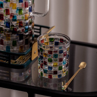 K31C轻奢复古水具水杯茶杯家用套装客厅茶具杯具玻璃喝水杯子家庭