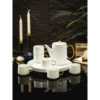 高温陶瓷水具套装轻奢欧式风茶具水杯礼盒装家用结婚送礼