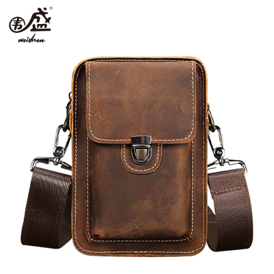 围盛 真皮斜挎包腰包 9057 个