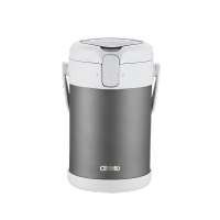卫未来 真空保温提锅饭盒 灰色三层2.2L 个