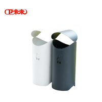 卫未来 户外垃圾桶 镀锌板双桶 个