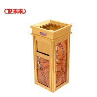 卫未来 立式烟灰桶 四菱角钛金雨林啡 个