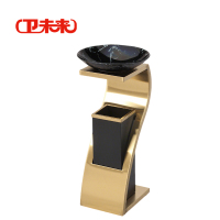 卫未来 酒店垃圾桶 S型钛金 个