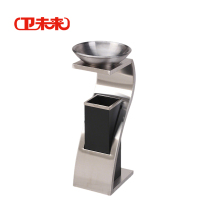 卫未来 酒店垃圾桶 S型砂钢银 个