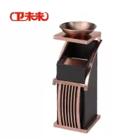 卫未来 酒店垃圾桶 方管玫瑰金 个