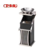 卫未来 酒店垃圾桶 方管砂钢银 个