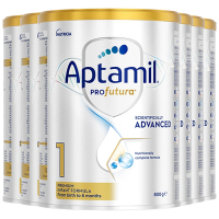 [6罐装]Aptamil澳洲原装进口爱他美白金版1段0-6个月婴幼儿配方奶粉800g