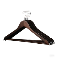 围达 实木衣架 枫木复古色44.5cm 组