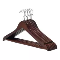 围达 实木衣架 实木仿古色38cm 组
