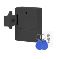 围达 免开孔柜门锁 黑色64*86mm 个