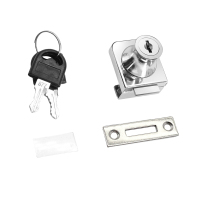 围达 玻璃柜门锁 407通开 把