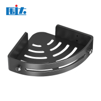 围达 浴室三角置物架 30*21.5cm黑 个